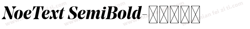NoeText SemiBold字体转换